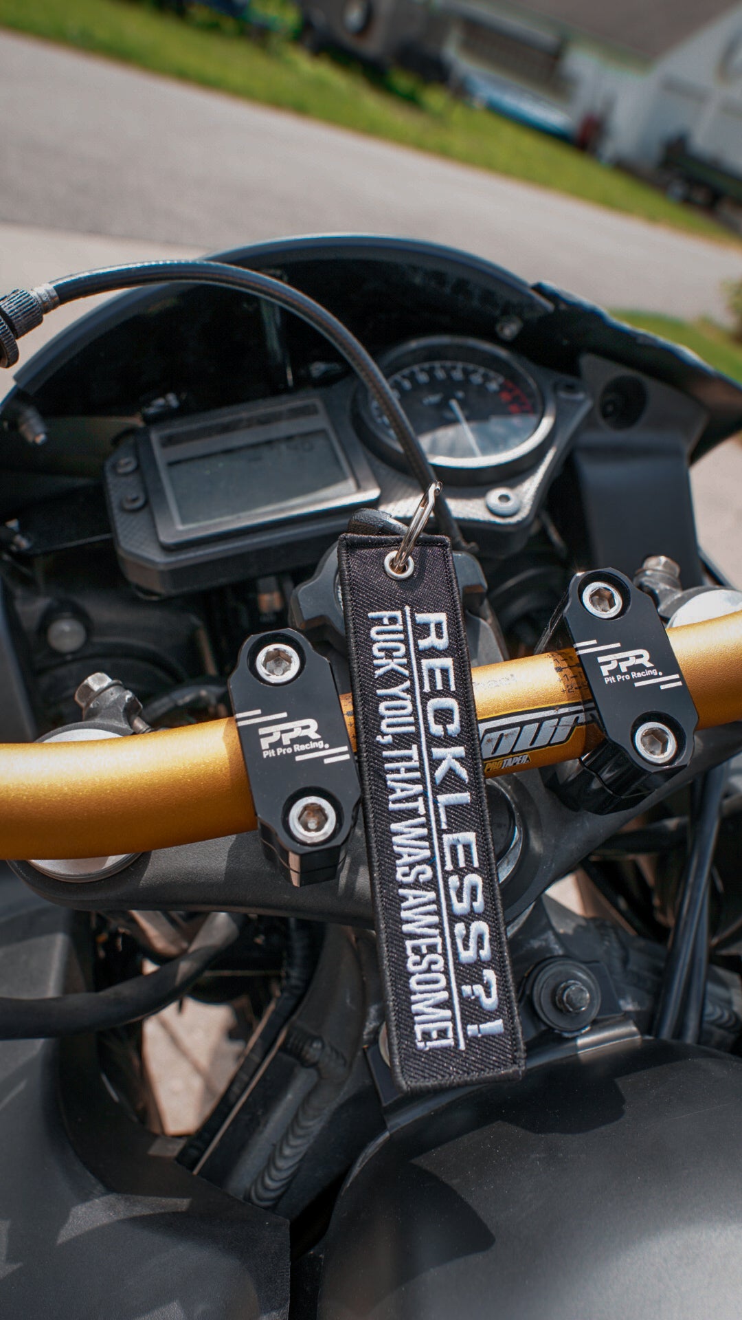 Reckless? - Motorcycle Keychain