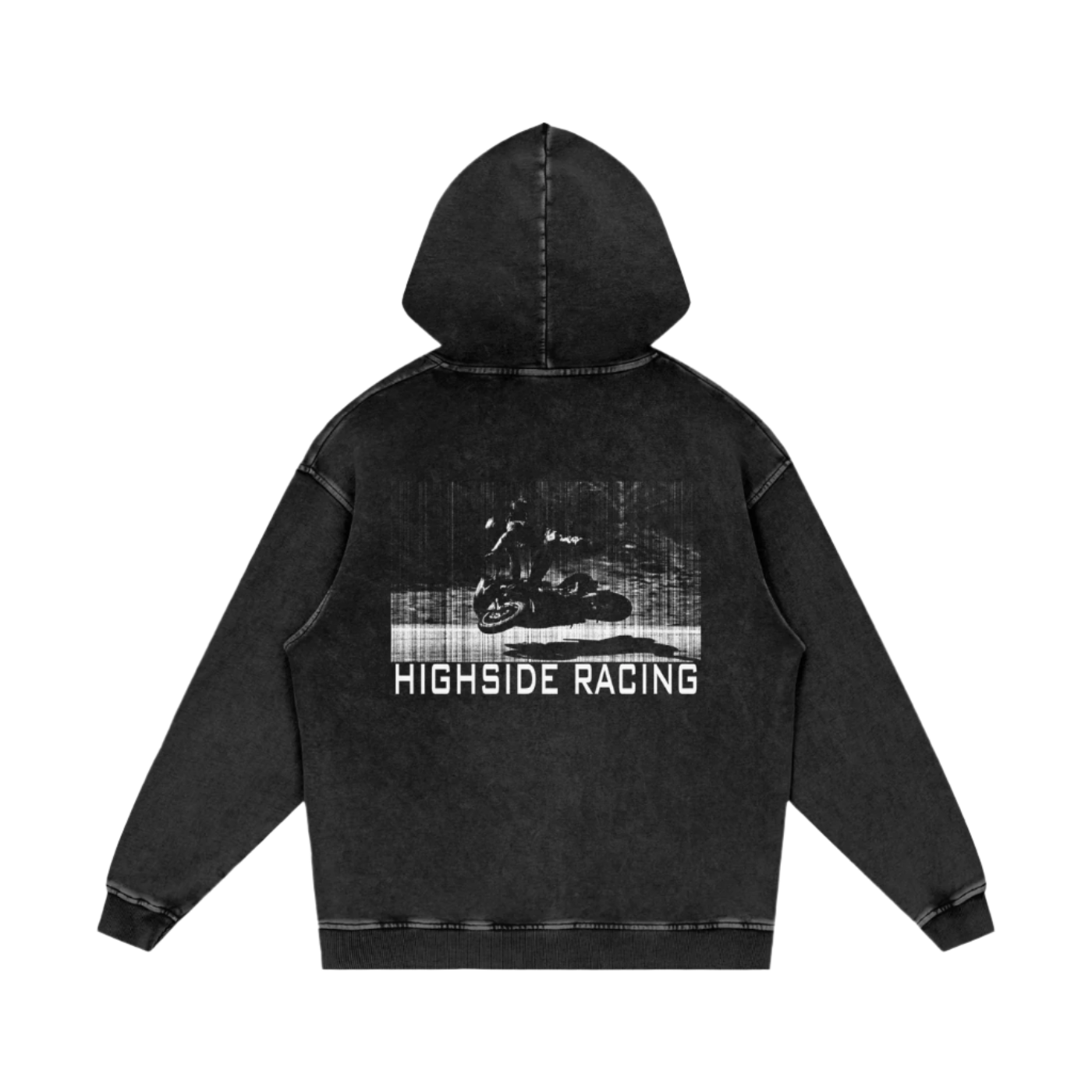 Highside Racing - Acid Washed Oversize Hoodie