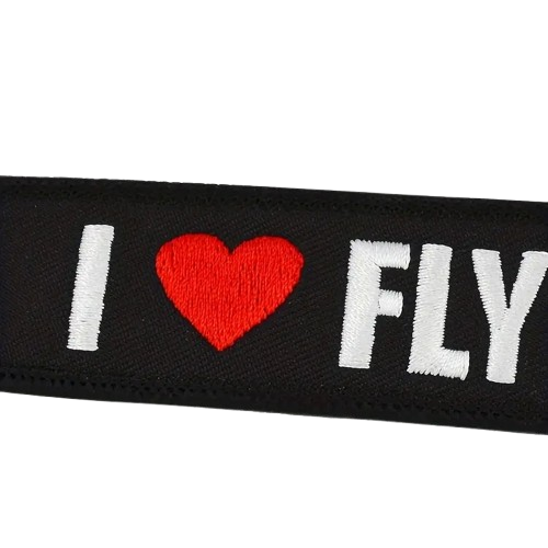 I ❤️ Flying - Motorcycle Keychain