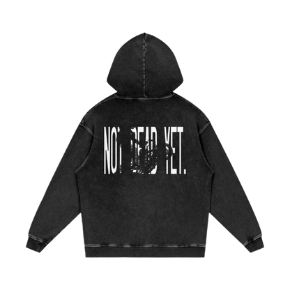 Not Dead Yet - Acid Washed Oversized Hoodie