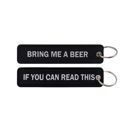 If You Can Read This Bring Me A Beer - Motorcycle Keychain
