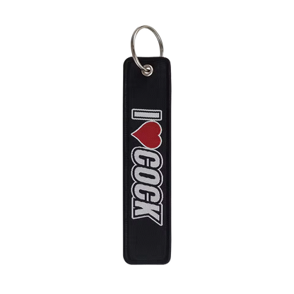 I ❤️ Cock - Motorcycle Keychain