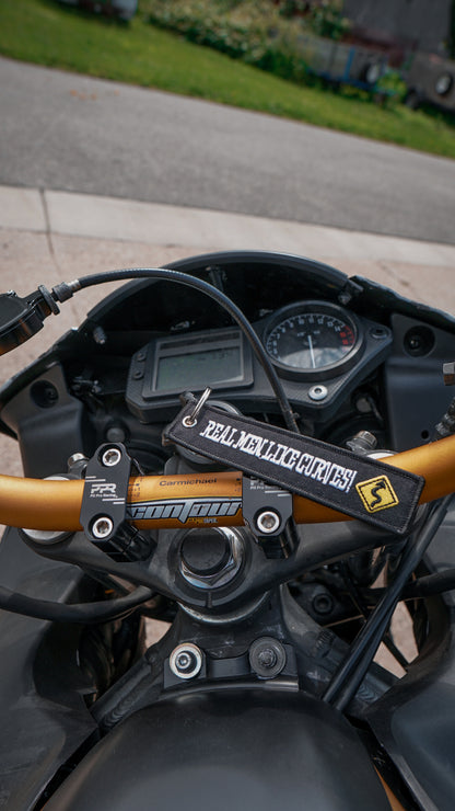 Real Men Like Curves - Motorcycle Keychain