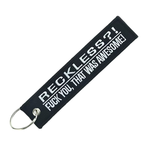 Reckless? - Motorcycle Keychain