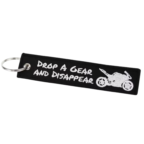 Drop Gear Disappear - Motorcycle Keychain